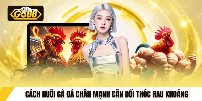 Cách nuôi gà đá chân mạnh cân đối thóc rau khoáng