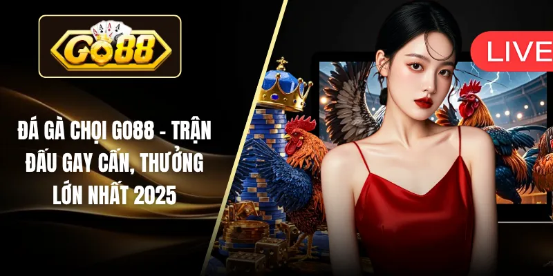 Đá Gà Chọi GO88 – Trận Đấu Gay Cấn, Thưởng Lớn Nhất 2025